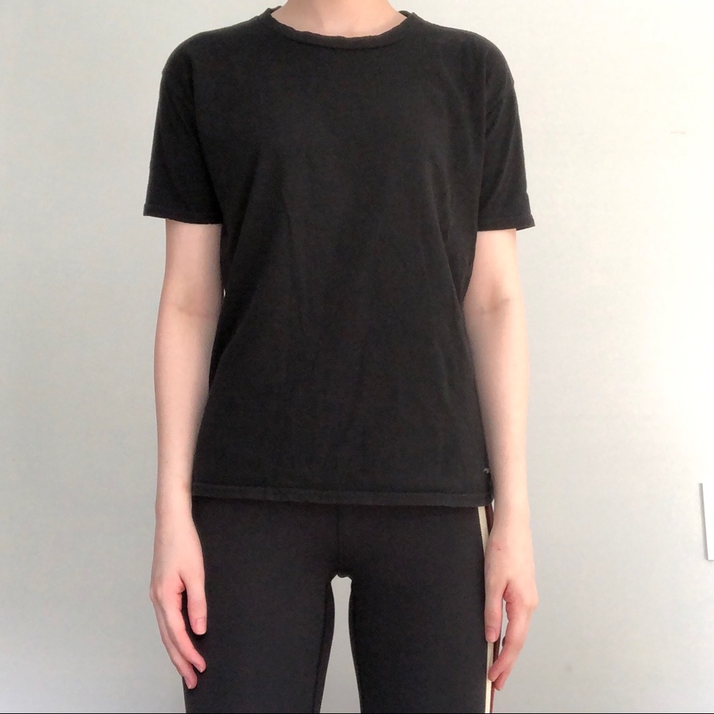 Hollister Distressed Black T-Shirt